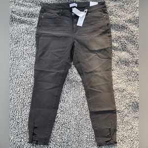 Lane Bryant Gray Skinny Jeans